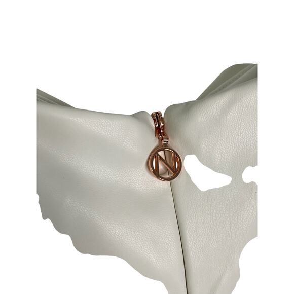 Nookie Rhea Faux Leather Mini Dress Ruched Sexy Party Clubbing White Size XS - Picture 9 of 13